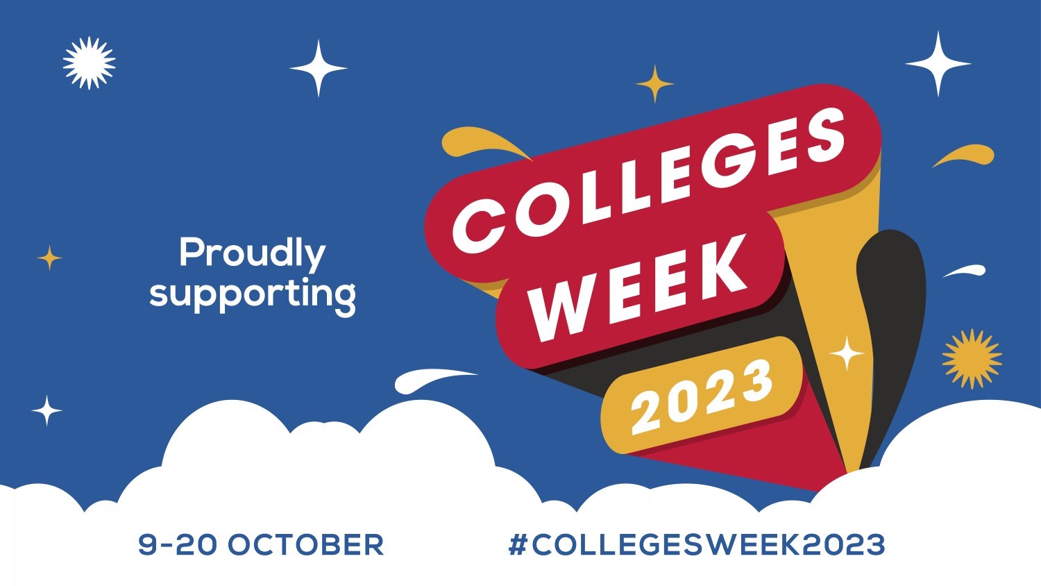 Proudly supporting Colleges Week 2023 poster 