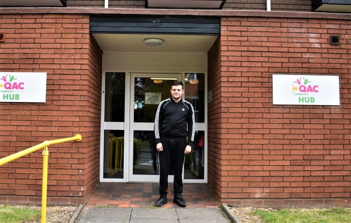 Brad standing outside the Community Services Hub 