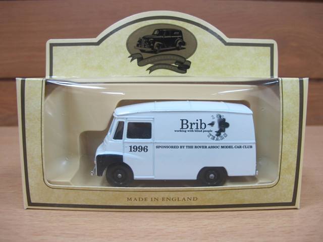 A brib die-cast model van in box