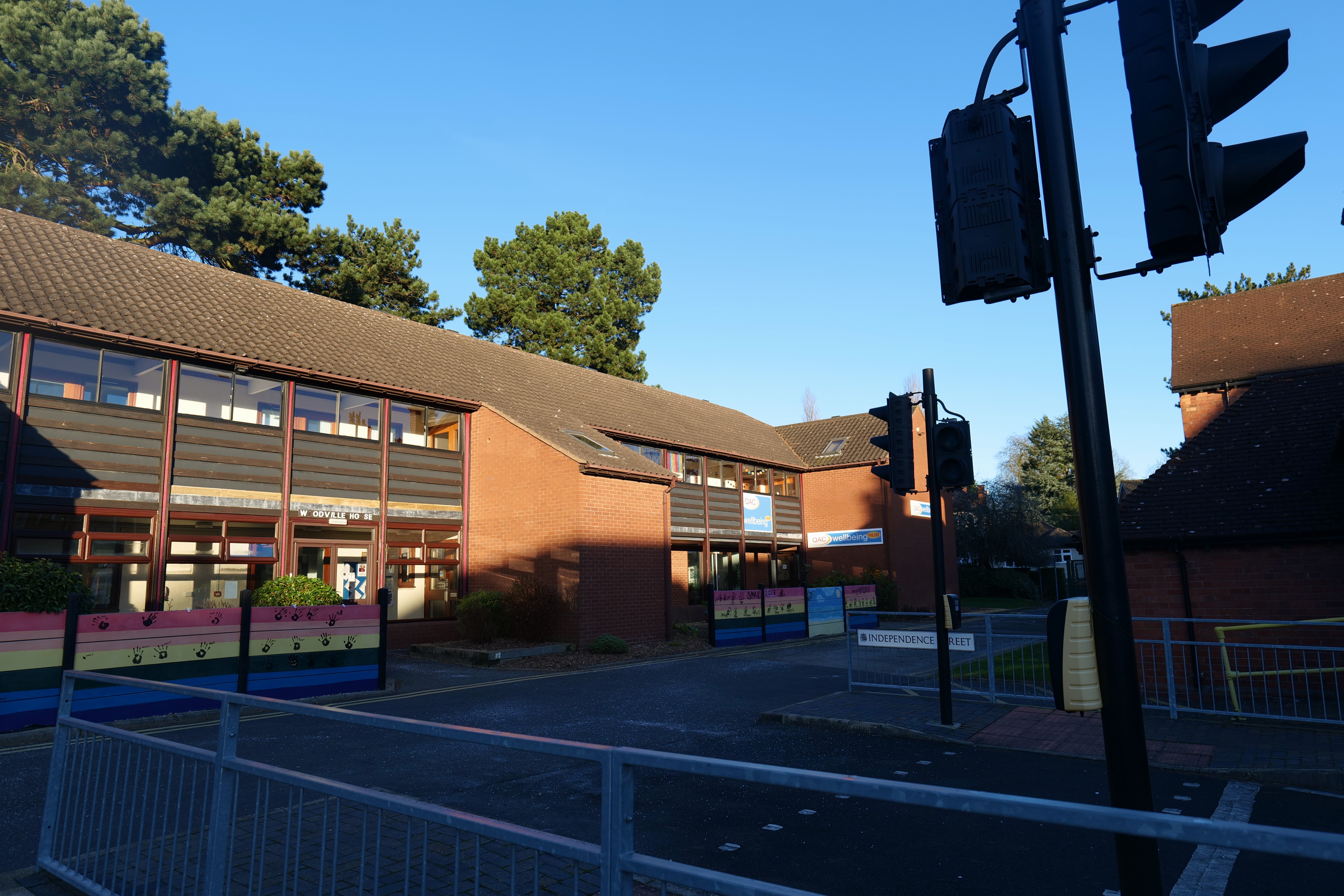 Image of campus showing the Wellbeing hub 