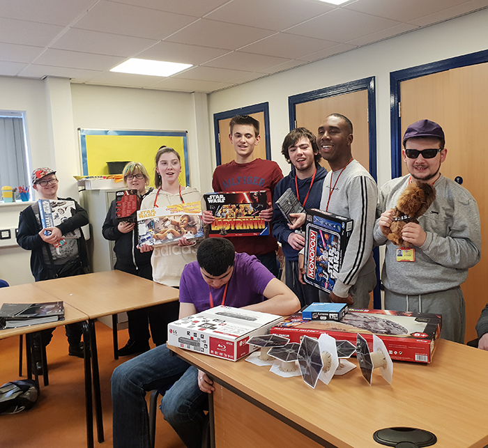 Star Wars Club with items funded by Dragon's Den