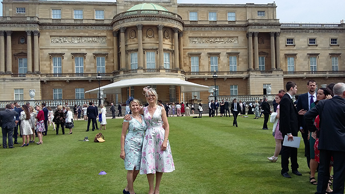 Debbie and Mel during their visit to the DofE Gold Awards