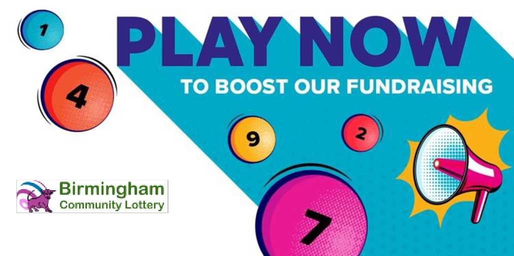 Join the lottery poster with number balls and bright colours