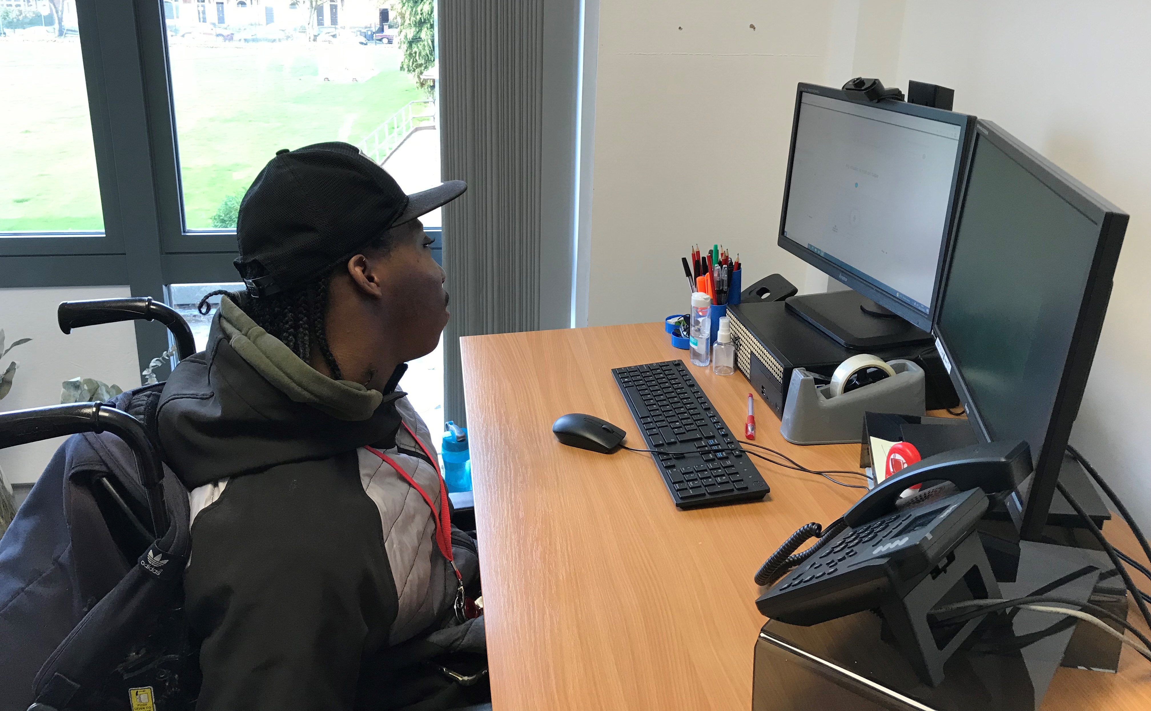 QAC student donating his speech recordings