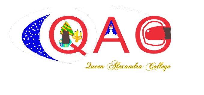 Christmas themed QAC logo designed by Zachary  