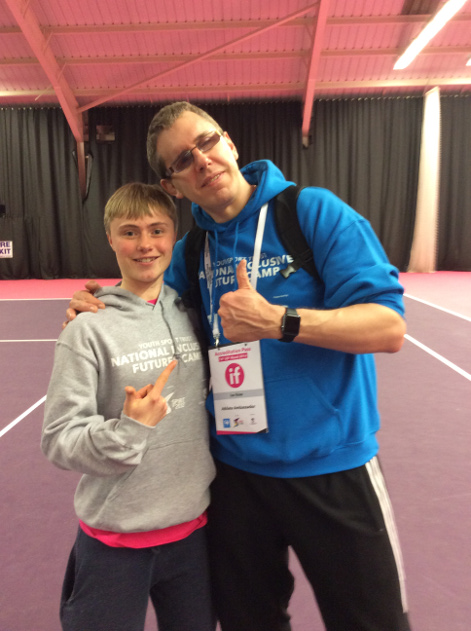 Zach with Paralympic Judo champion Ian Rose