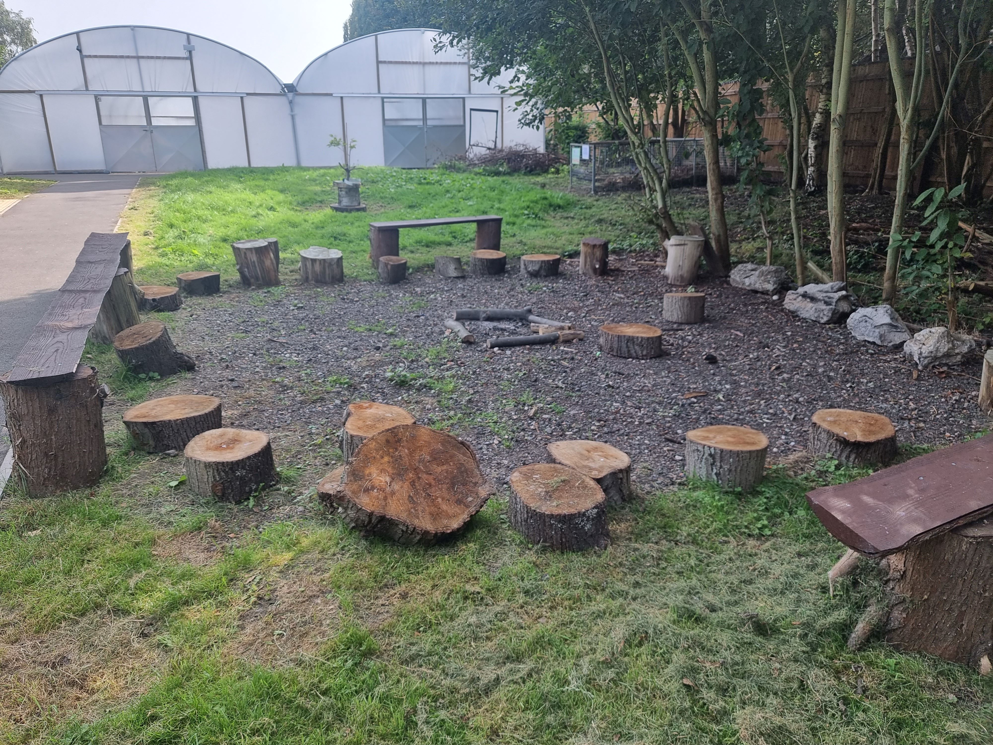 Woodland seating area 